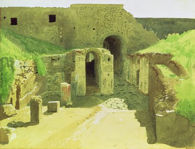 Italian Ruins by Ivan Nikolaevich Kramskoy